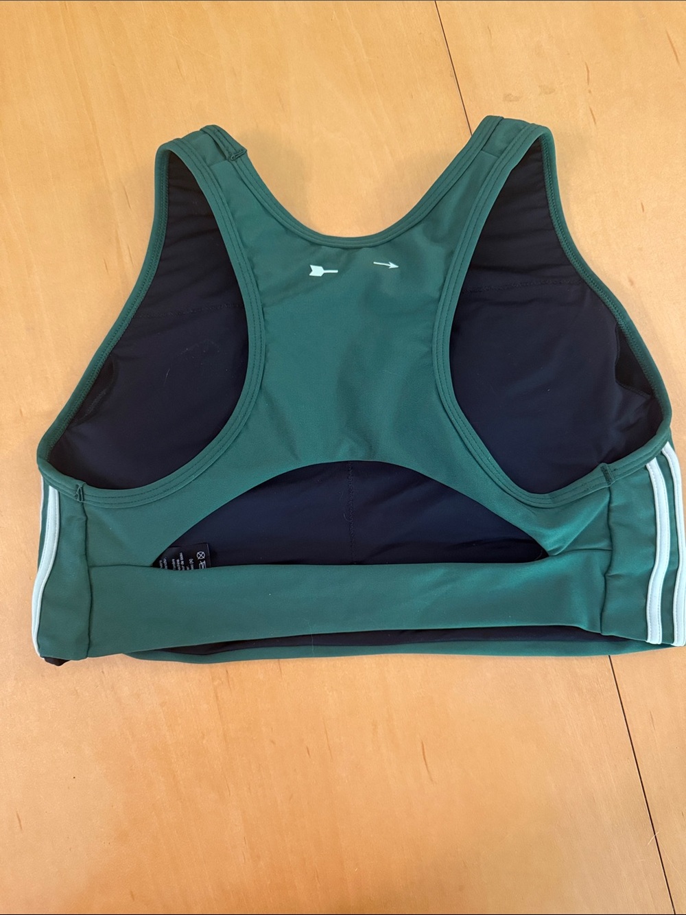 The Upside Racerback Sports Bra with Side Stripes